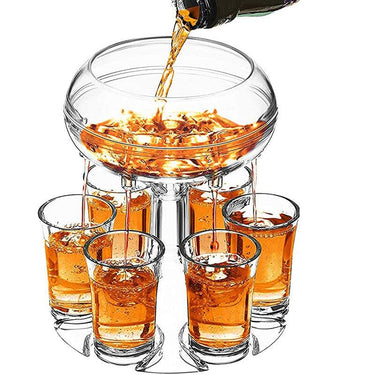 Shot Buddy 6 Shot Glass Dispenser Quick Shot Drink Dispenser Fun For Parties or Drinking Games BPA Free from NSE Imports #1.